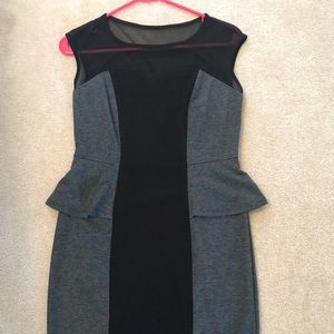 Black and gray dress